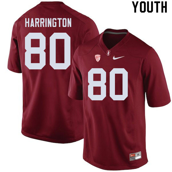 Youth #80 Scooter Harrington Stanford Cardinal College Football Jerseys Sale-Cardinal - Click Image to Close